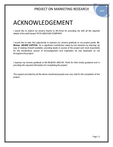 Acknowledgement Samples For Research 41 Best Acknowledgement Samples