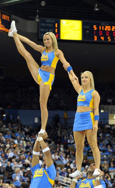 Nfl And College Cheerleaders Photos Ucla Cheerleaders Are Flexible