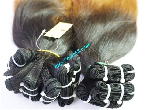 We start with the very highest quality in hair. 18 inch OMBRE HAIR EXTENSIONS 100 gram one pcs 100% human ...