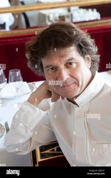 Portrait Of Guy Martin Chef At The Restaurant Le Grand Vefour In The