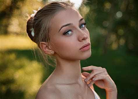 Hintergrundbilder Gesicht Frau Modell Porträt Blond Lange Haare