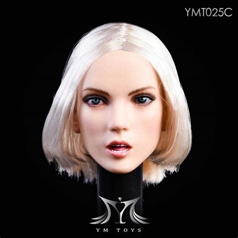 Female Head Sculpt Blonde Hair Ym Toys 1 6 Scale Figure