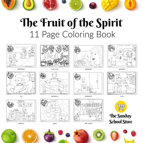 Fruit Of The Spirit Coloring Pages Free Printables