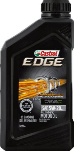 Castrol Edge 5w 20 Sae Full Synthetic Motor Oil 1 Qt Fred Meyer