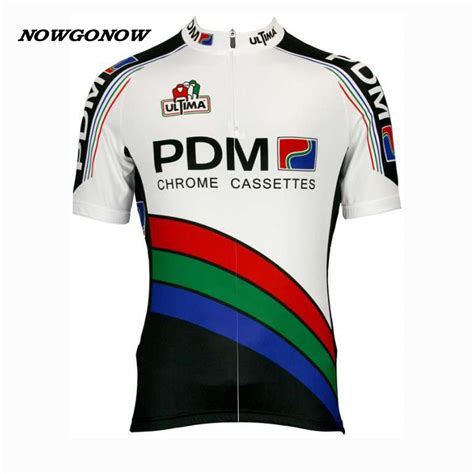 Men 2017 Cycling Jersey Pro Retro Pdm Classic Team Bike Wear Clothing Riding Racing Maillot Ropa