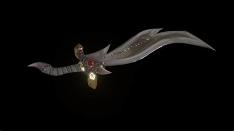 3d Fire Dragon Sword Turbosquid 2079611
