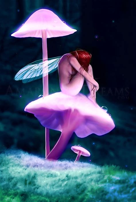 Mushroom Fairy Fairy Artwork Fairy Pictures Faery Art
