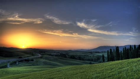 Free Download Mountains Sunset Valley Texas Hdr Photography Wallpaper