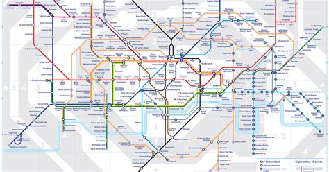 Map Of London Tube Underground And Subway Stations And Lines
