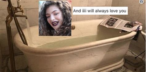 Singer Lorde Lambasted After Posting Picture Of Bathtub Along With Whitney Houston Lyrics