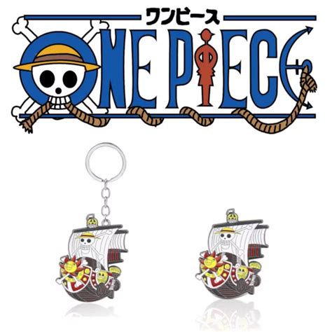Anime One Piece Thousand Sunny Pirate Ship Metal Enamel Brooch Pin