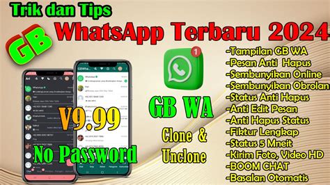 GB WA Terbaru 2024 No Password Trik Dan Tips GB WA GB WhatsApp