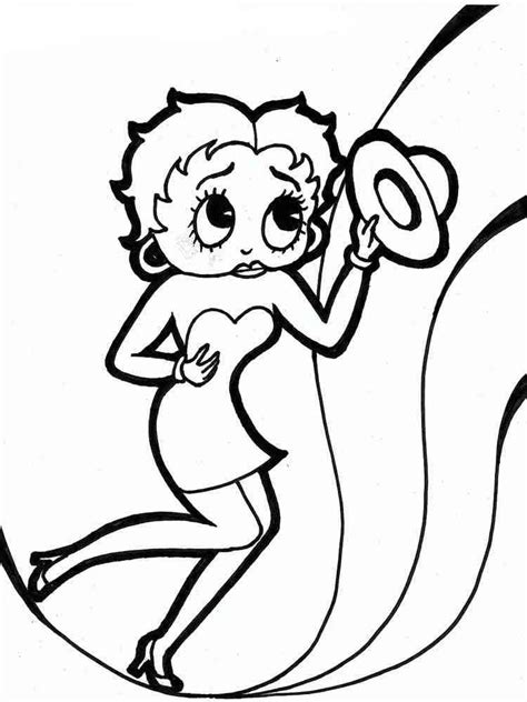 Cartoon Character Betty Boop Coloring Page Download Print Or Color Online For Free