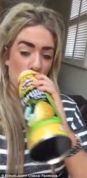 Woman Mocks Kylie Jenner Lip Challenge Using Tube Of Pringles Daily