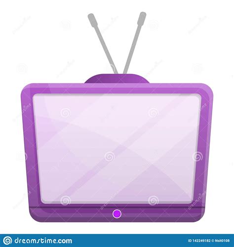 Old Tv Set Icon Cartoon Style Stock Vector Illustration Of Design