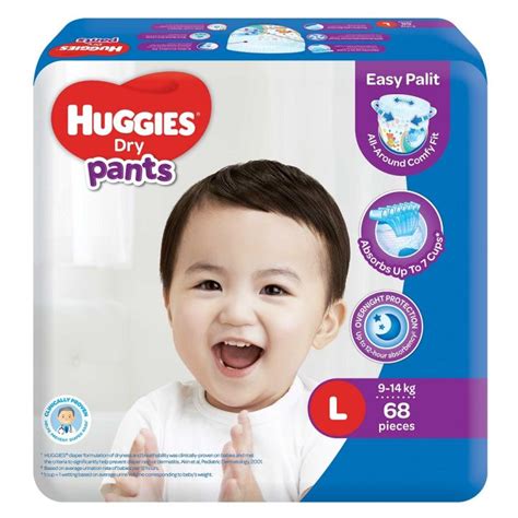 Huggies Dry Pants Diaper Large 9 14kg 68s Lazada Ph