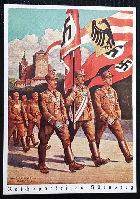 Germany 3rd Third Reich Original Propaganda Card Nsdap Nazi Nuremberg