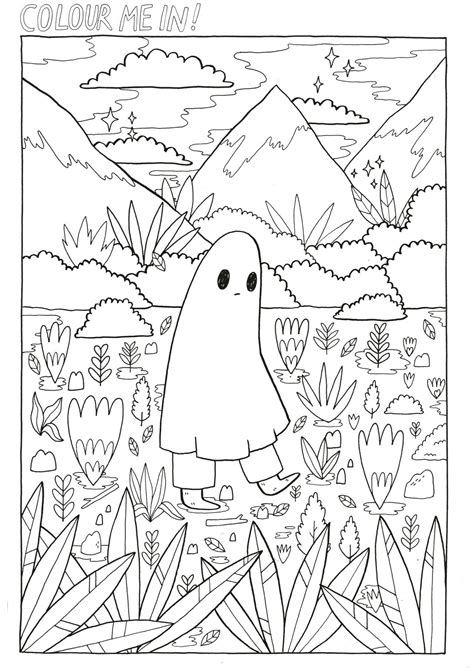 Aesthetic Printable Coloring Pages