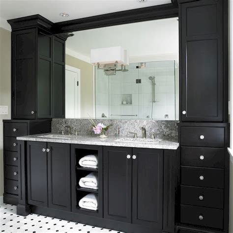 Lovelyving Black Cabinets Bathroom Trendy Bathroom Bathrooms Remodel