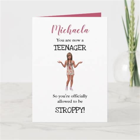 Personalised Funny 13th Birthday Teenager Card Nz