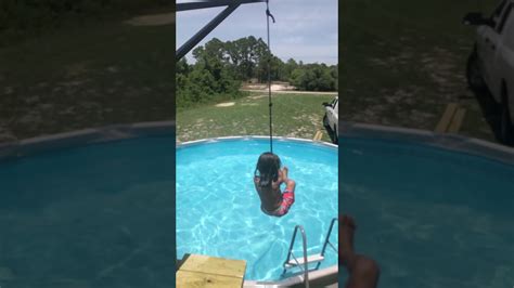 Homemade Rope Swing For Above Ground Pool Corona Quarantine Youtube