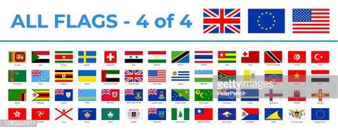 World Flags Vector Rectangle Flat Icons Part 4 Of 4 High Res Vector