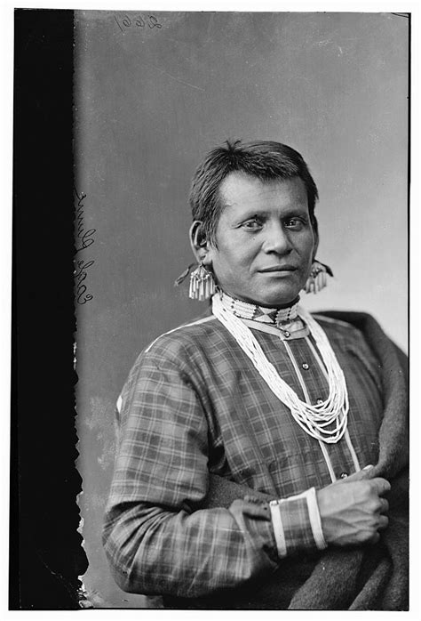 A Studio Portrait Of Kansa Chief Quyulange Also Known As Eagle Plume