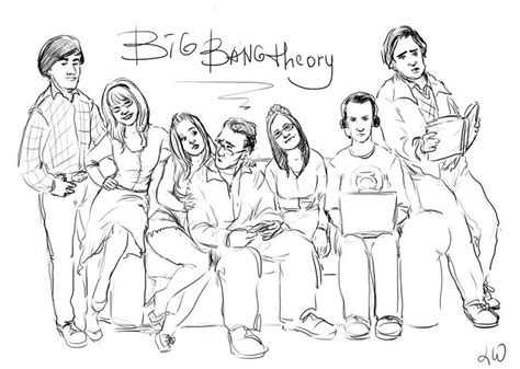 Big Bang Theory Coloring Pages Bigbang Big Bang Theory The Big Band