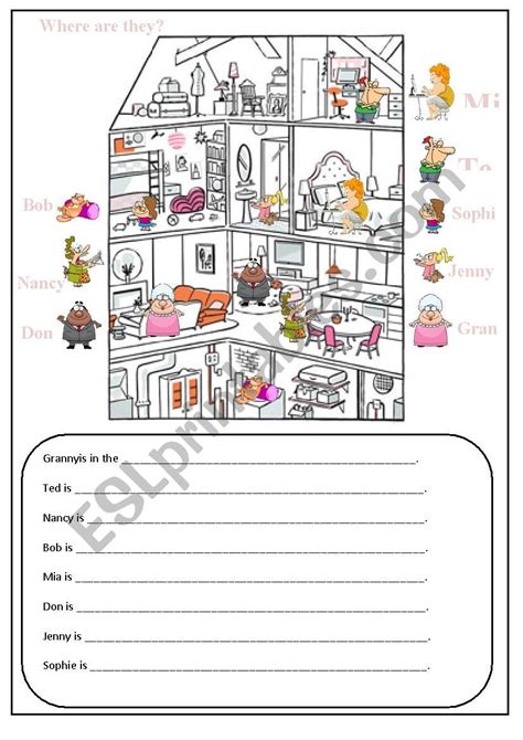 Where Are They Esl Worksheet By Claudiaeusebio