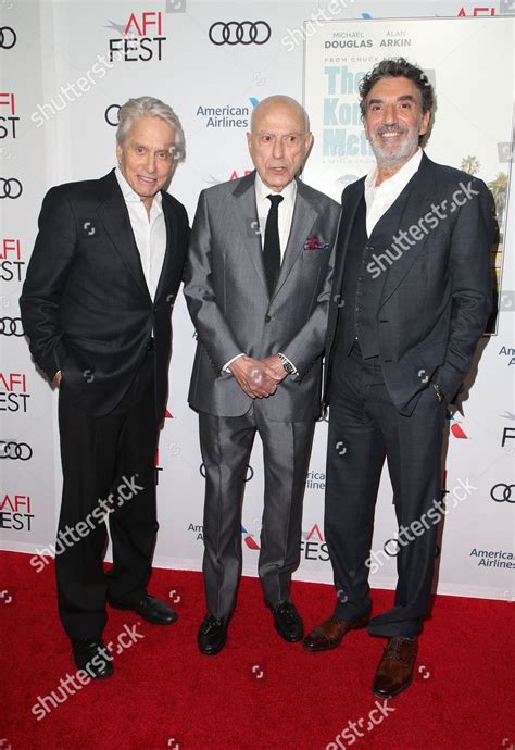 Michael Douglas Alan Arkin Chuck Lorre Editorial Stock Photo Stock