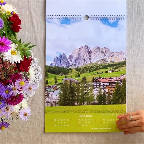 Travel Calendar 2023 ‘a Year In The Dolomites By Kateryna Kole Home