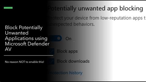 Block Potentially Unwanted Applications In Microsoft Defender Antivirus