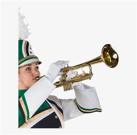 Trumpet Player Marching Band Trumpet Png Transparent Png 601x749