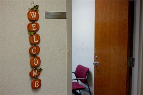 Office Welcome Sign Stock Image Image Of Next Place 62372317