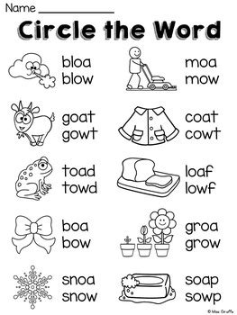 Oa words using look, say, cover, write, check, spelling games, spelling tests and printable you can practise spelling the long o sound by working through this list of oa words. OA OW Worksheets and Activities {NO PREP!} Vowel Teams Worksheets