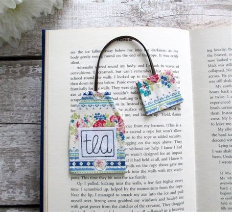 Bookmarks For Tea Lovers Tea Bag Bookmark Book Club Favours Etsy Uk
