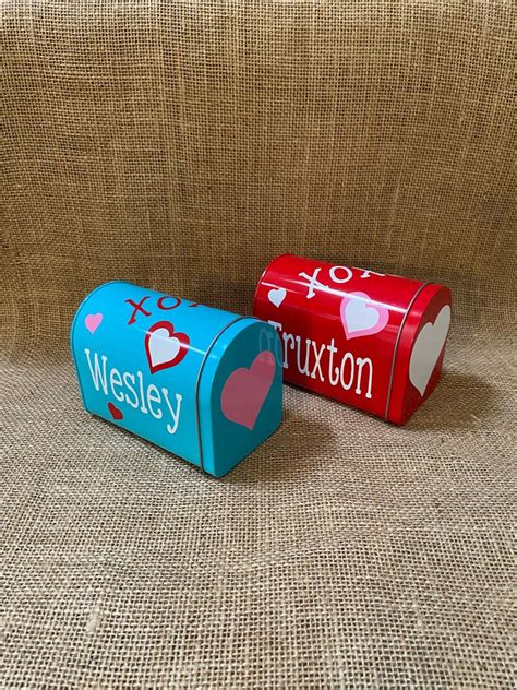 Personalized Valentines Day Mailboxes Etsy