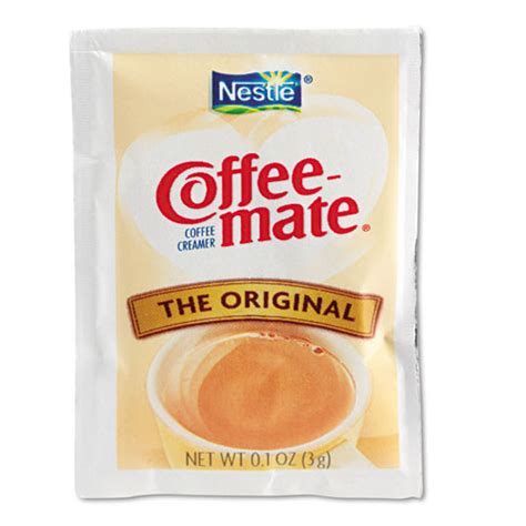 Nestle coffee mate coffee creamer, original, non dairy powder creamer singles packets, box of 1000. Nestlé® Coffee-mate® Coffee Creamer Original - powder packets - Tierney Office Products