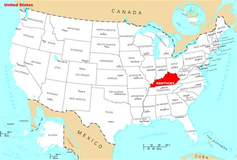 Kentucky On Us Map Gadgets 2018