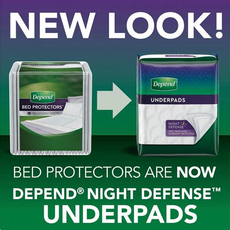 Depend Bed Padsunderpads For Incontinence Waterproof Overnight