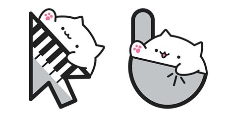 An Image Of Two Cats That Are In The Shape Of A Keychain And One Has A