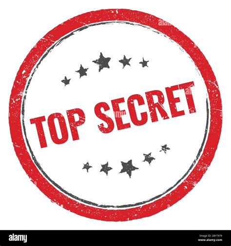 Top Secret Red Black Stamp Stock Photo Alamy