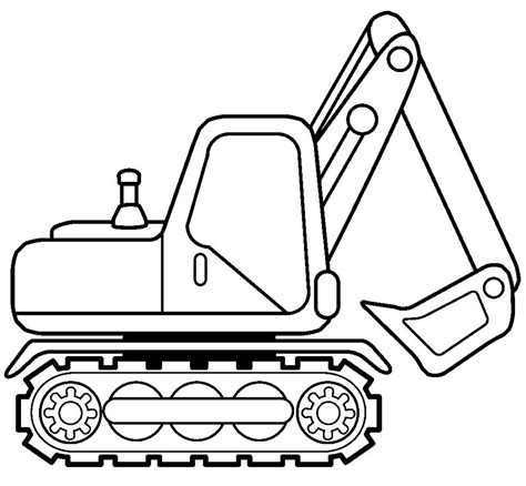 Download free cat machine and product coloring pages. Excavator Coloring Pages - Coloring Home