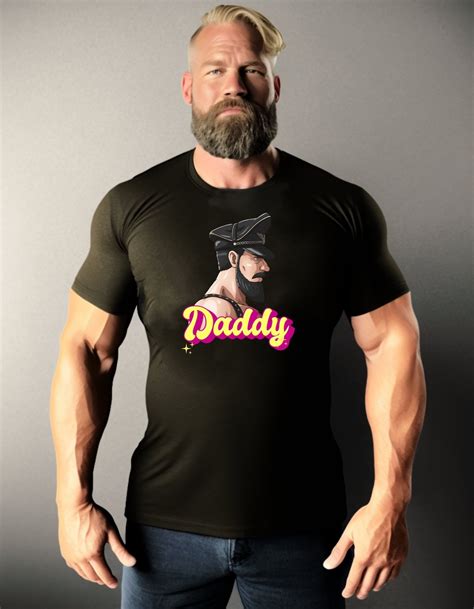 Daddy Shirts For Men Gay Daddy Bear Shirt Fetishwear For Men Gift