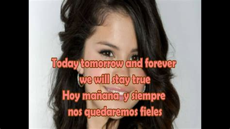 Selena Gomez And The Scene I Promise You Lyrics English And Spanish Hd