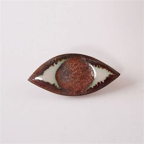 Ceramic Eye Pin Badge Brooch Many Colours Jewel Colours Eye Etsy
