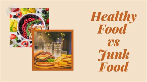 Healthy Food Vs Junk Food Youtube
