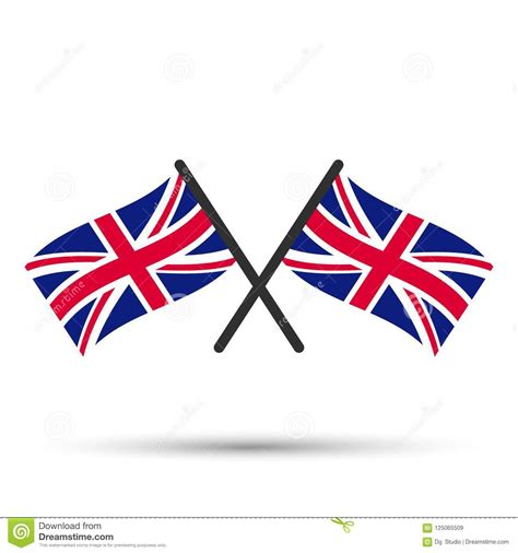 Bandera Cruzada De Reino Unido Ilustración Del Vector Ilustración De Europeo Europa 125065509