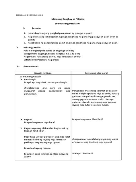Lesson Plan In Filipino Grade 1 Pangngalan Detailed Lesson Plan In Images Porn Sex Picture