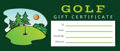 Golf Certificate Template Certificate Templates Certificate Gift My